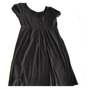 Adorable eyelet black maternity dress.